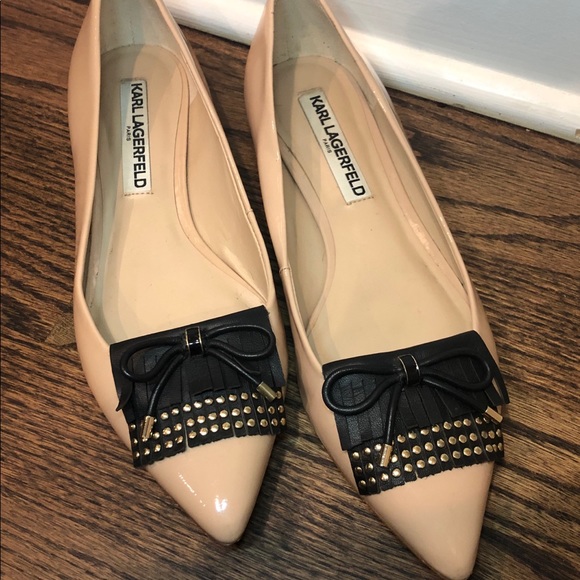 Karl Lagerfeld point toe flat - Picture 2 of 4